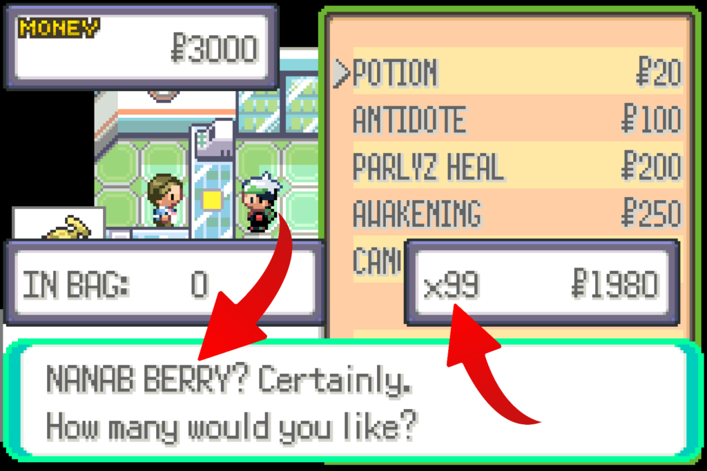 Pokemon Emerald All Berries Cheat Codes