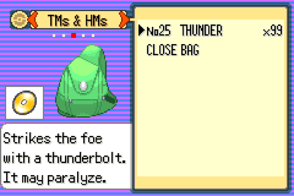Pokemon Emerald All TMs and HMs Cheats