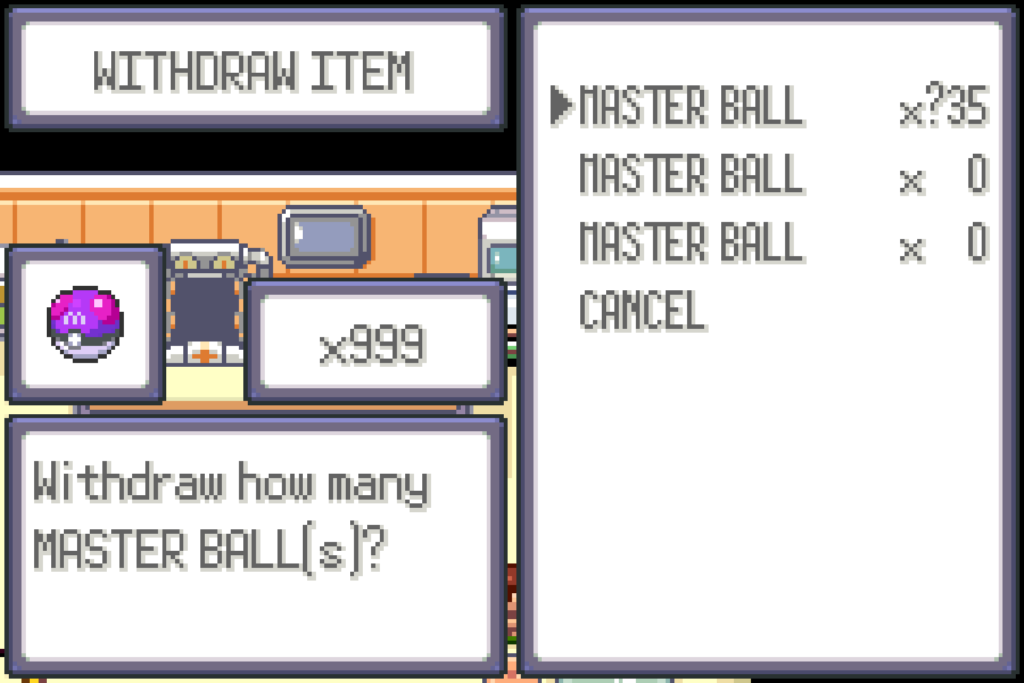 Pokemon Emerald Master Ball Cheat
