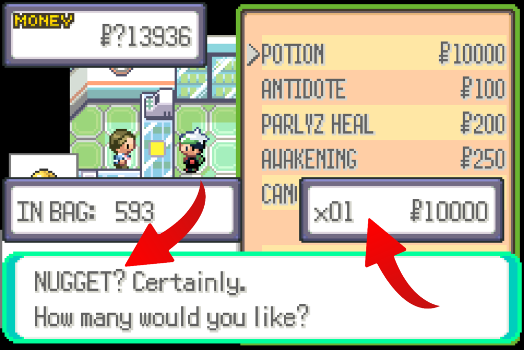 Pokemon Emerald Misc Items Cheats