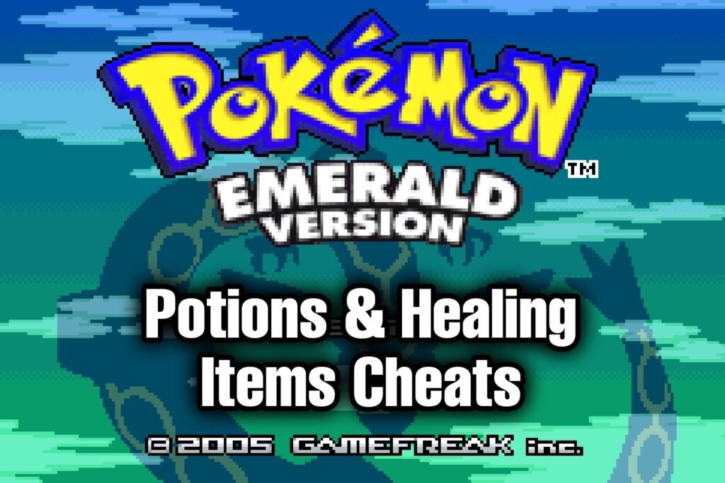 Pokemon Emerald Potions & Healing Items Cheat Codes