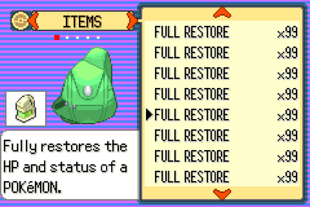 Pokemon Emerald Potions & Healing Items Cheat Codes