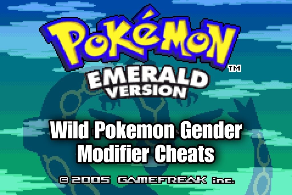 Pokemon Emerald Wild Pokemon Gender Modifier Cheats